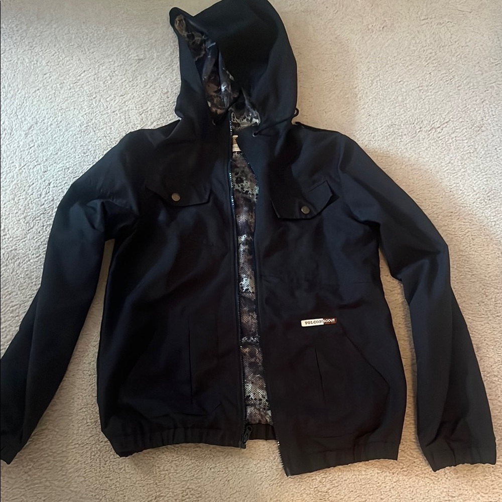 Black Brixton Hooded Jacket